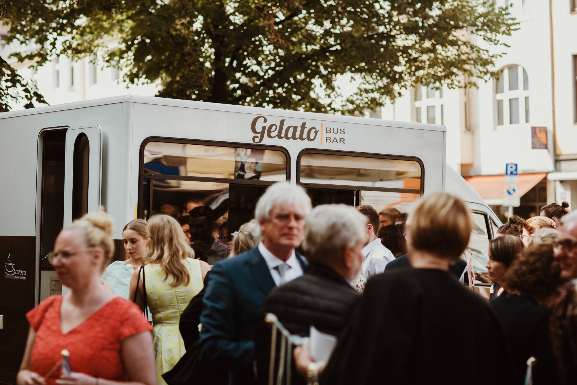 Eiswagen bei Hochzeit