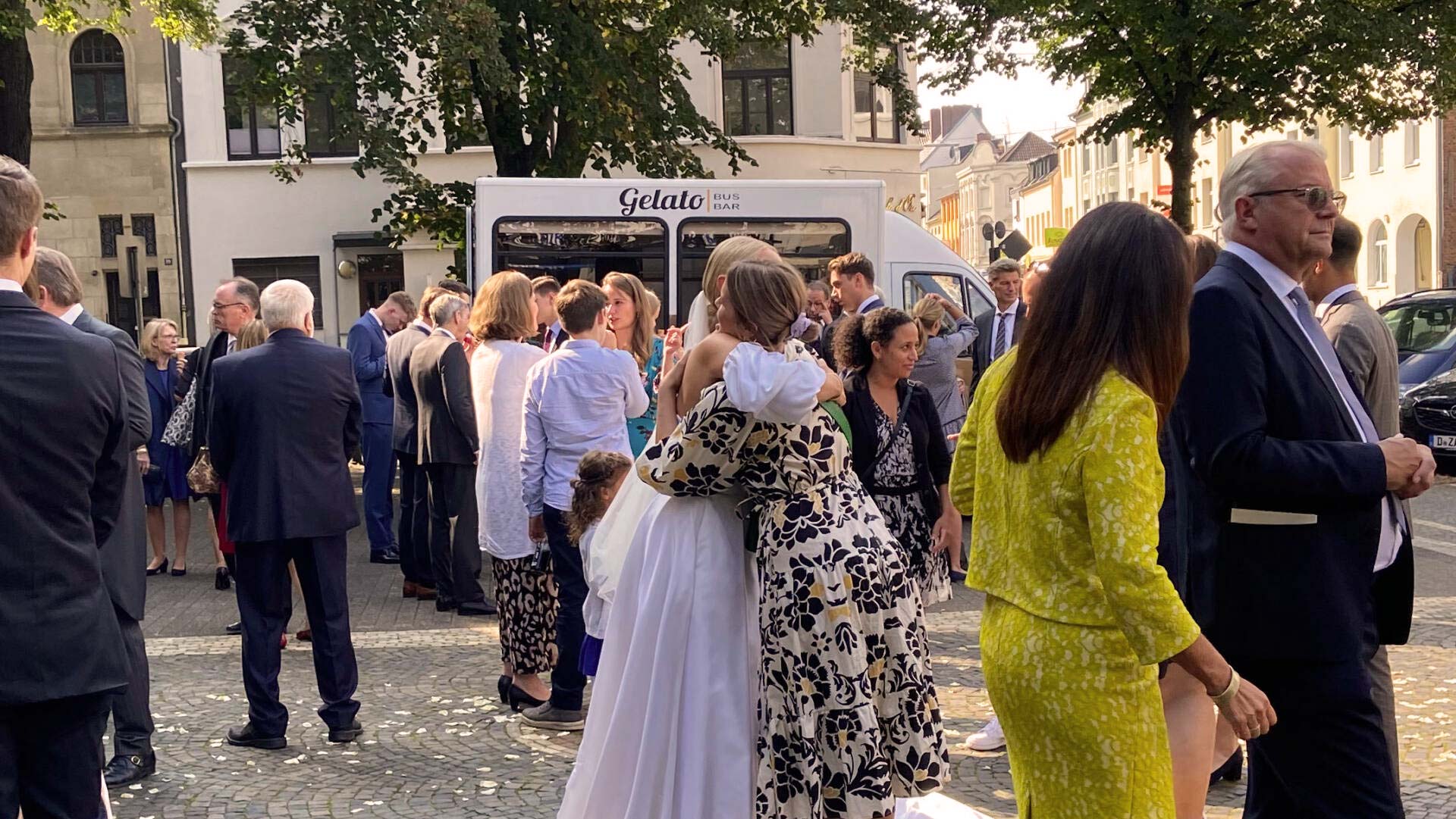 Eiswagen bei Hochzeit