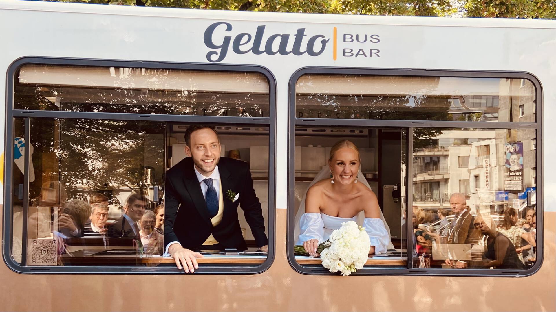 Eiswagen bei Hochzeit